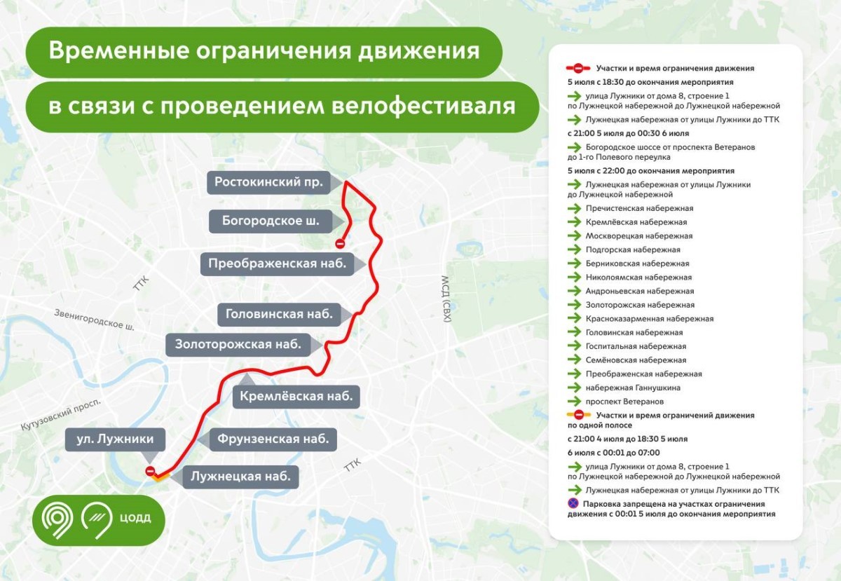 ночной велофестиваль перекрытия
