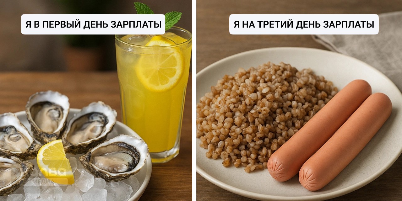 Первый день vs. третий день зарплаты: новый мем, в котором все узнают себя