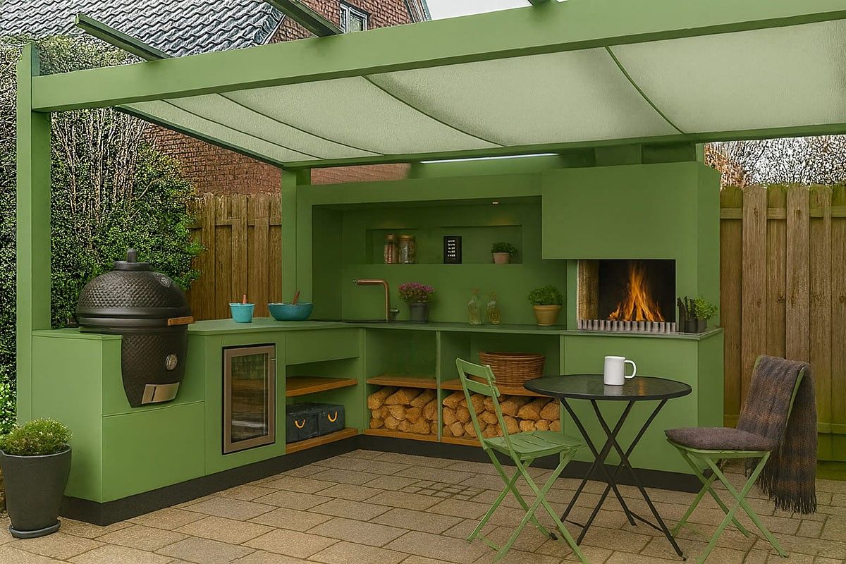 летняя кухня для дачи