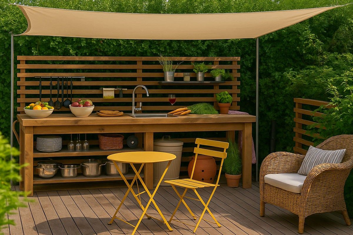 летняя кухня своими руками