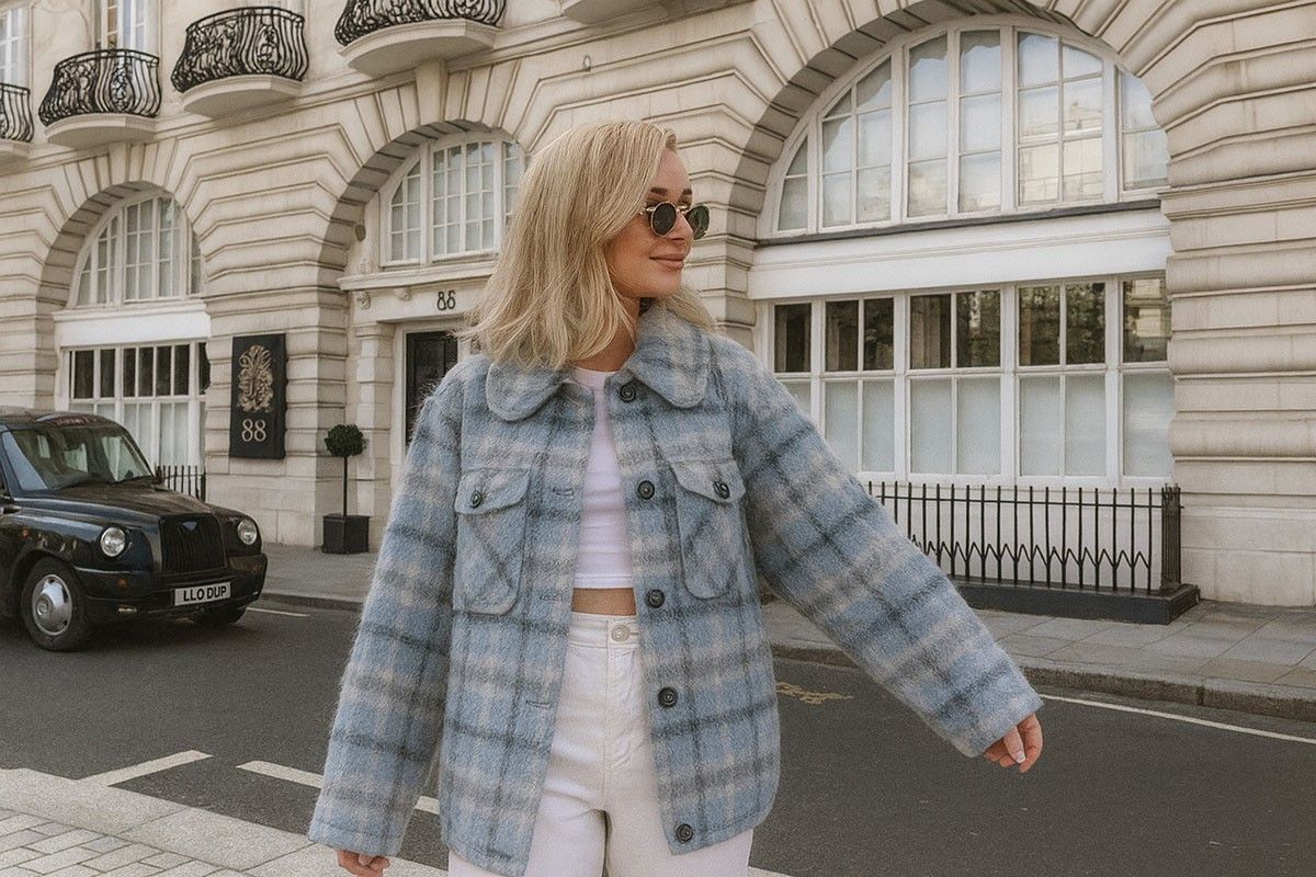 клетчатая куртка