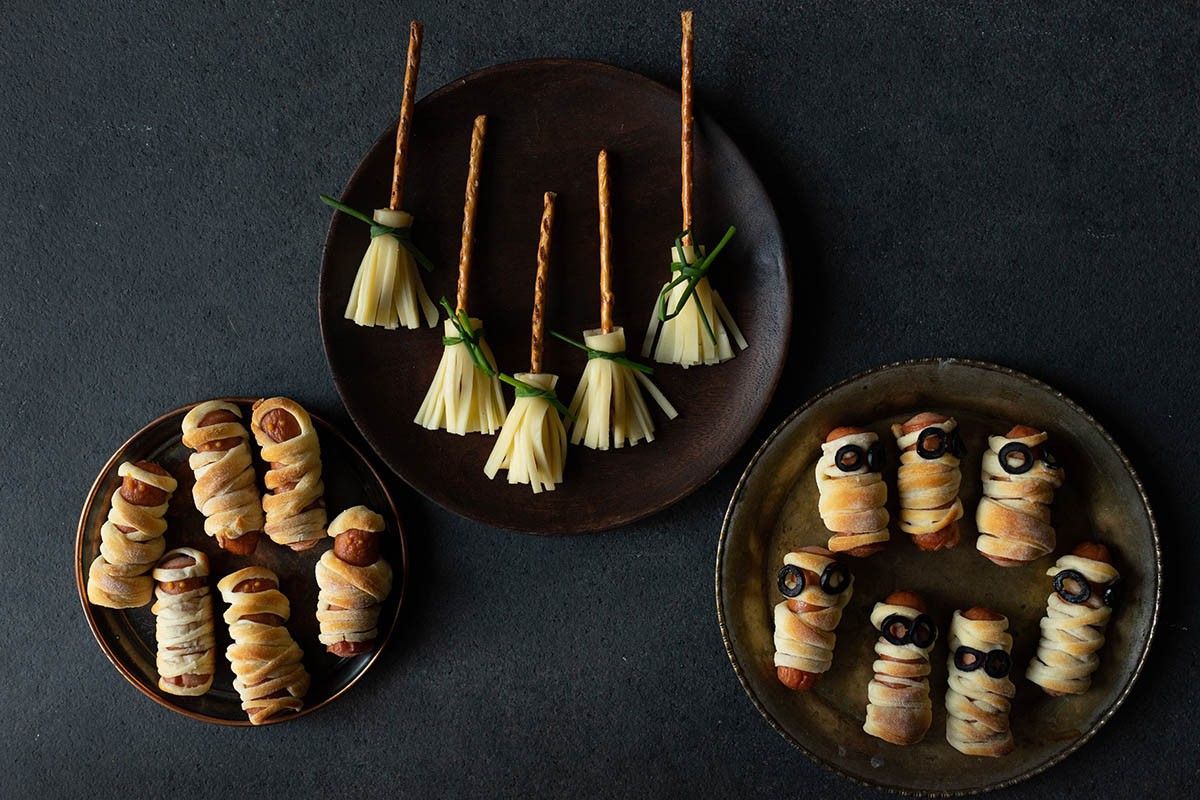 сосиски в виде мумий