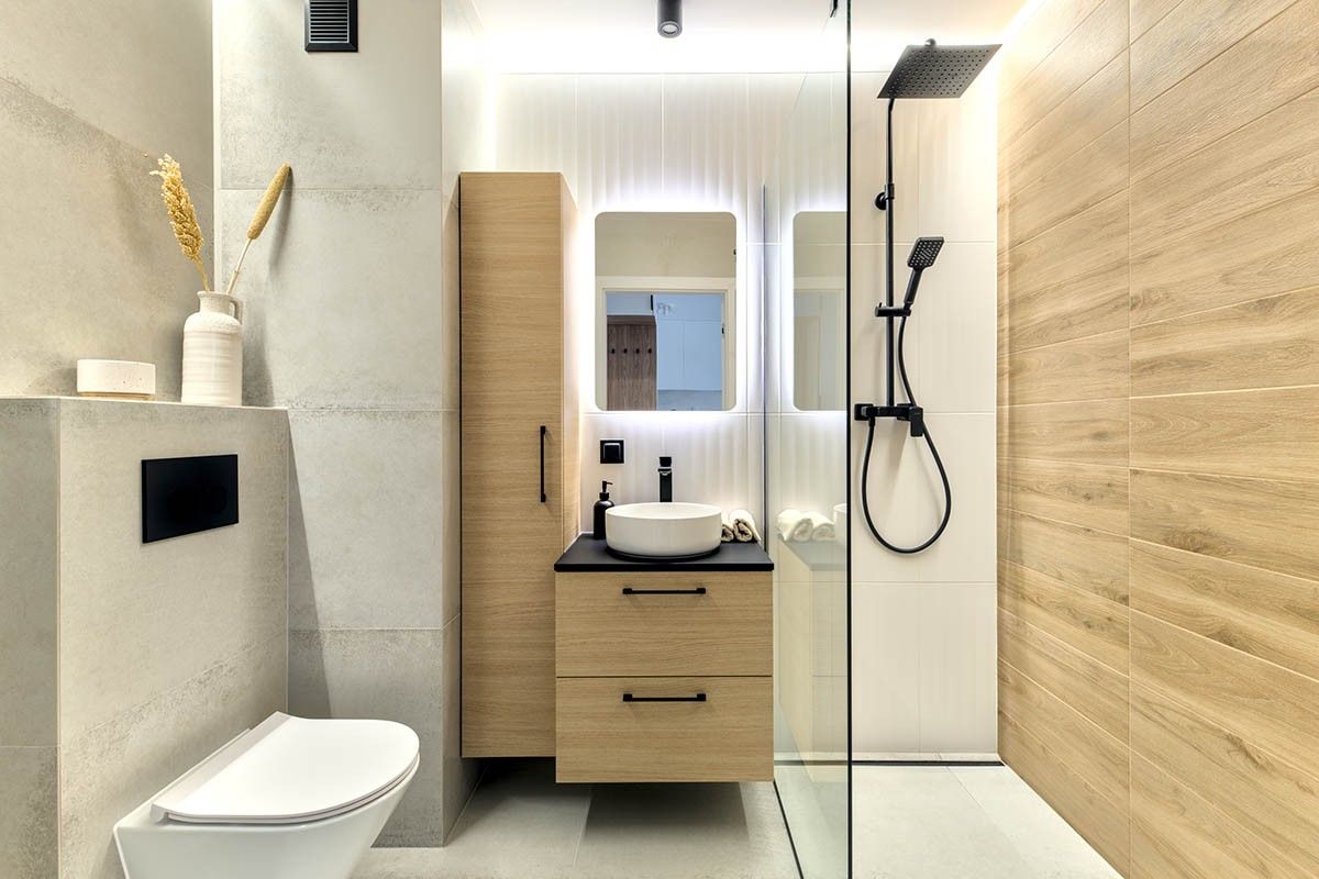 дизайн ванны с туалетом