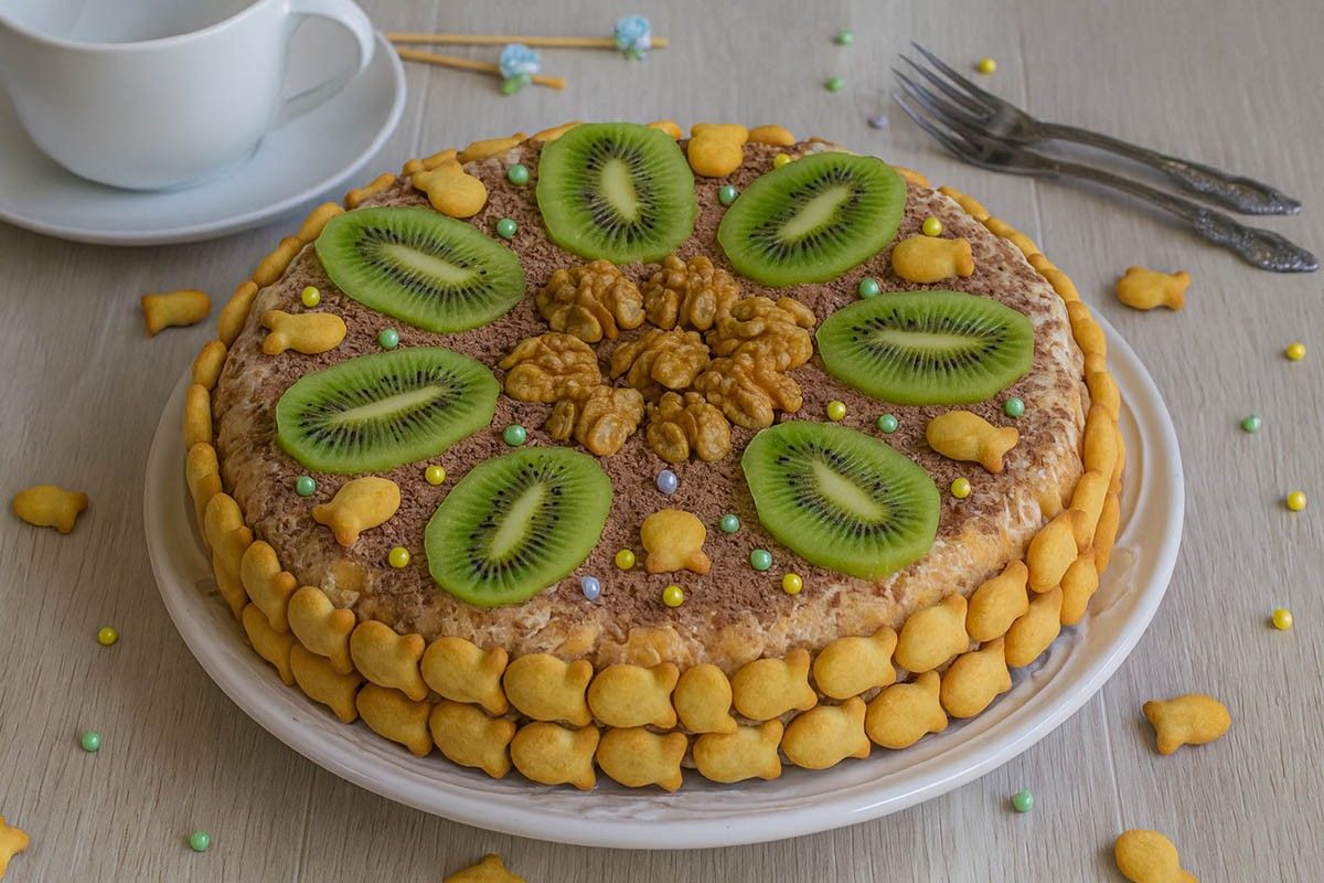 торт из печенья без выпечки