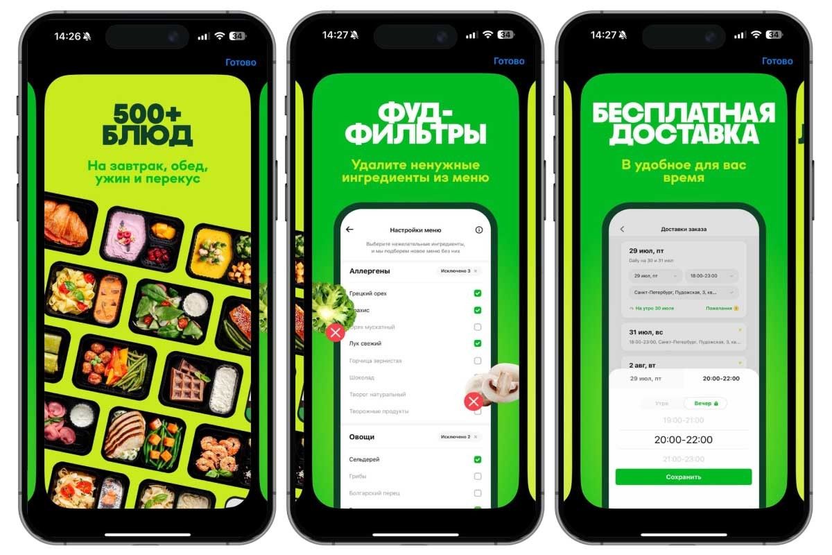 доставка готовой еды