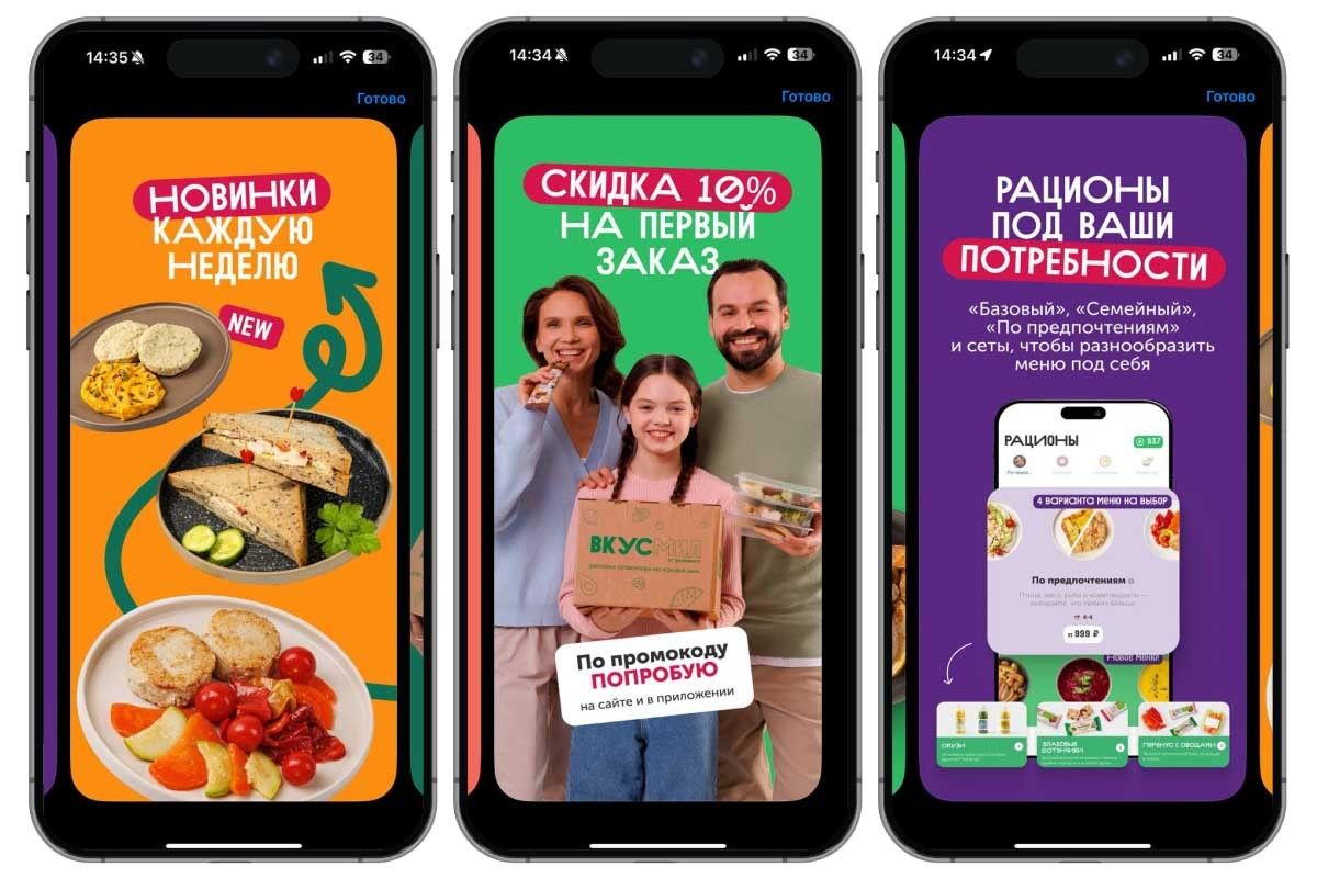 доставка готовой еды