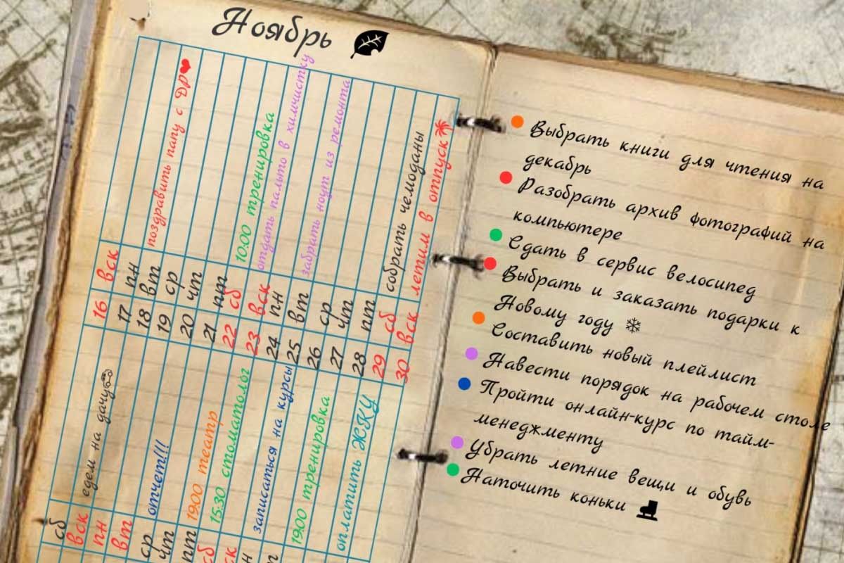 ежедневник bullet journal