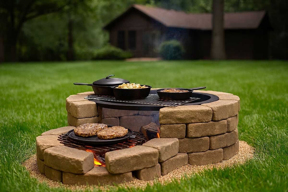 барбекю на даче