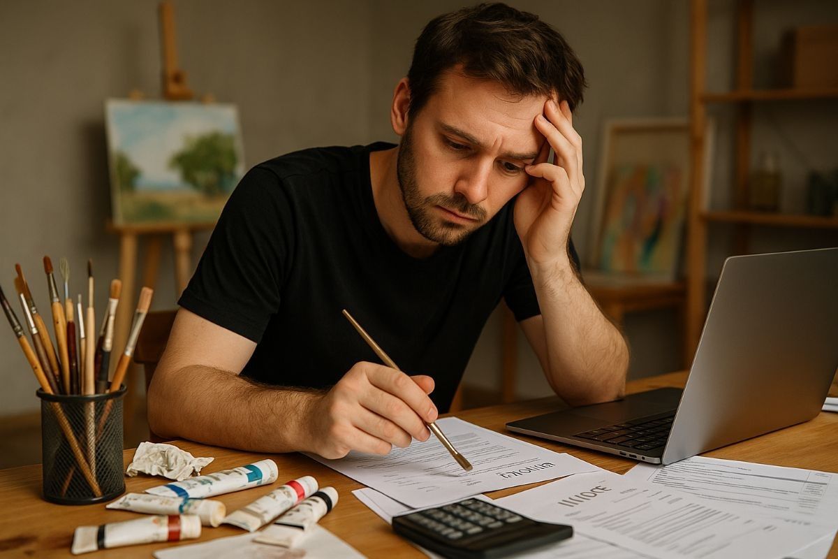 художник трудится