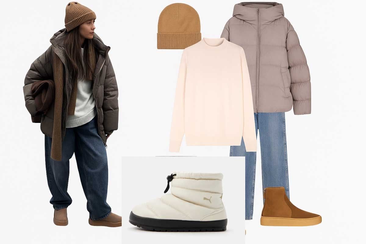 модные образ с угги