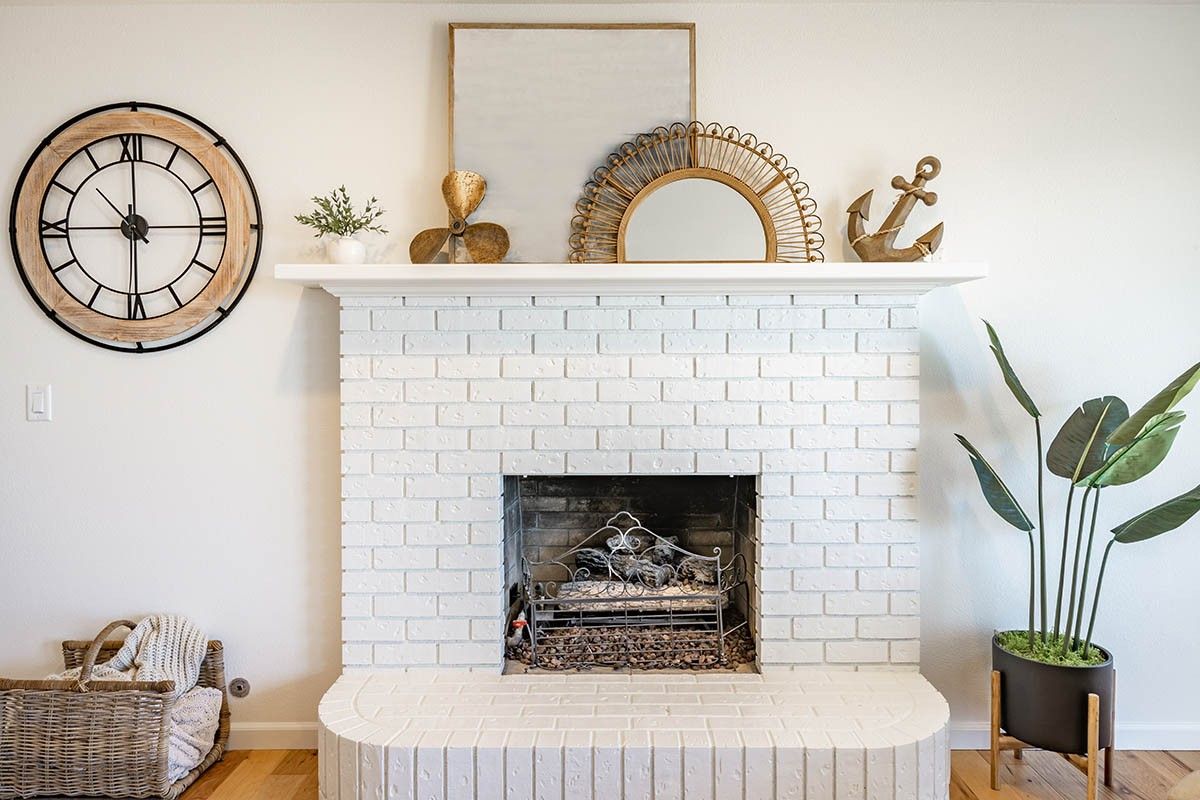 отделка камина плиткой