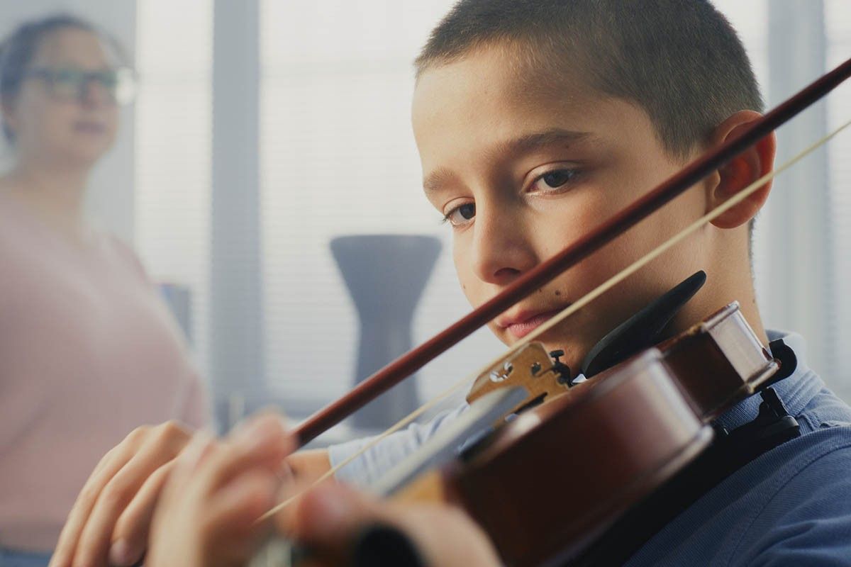 скрипка дети