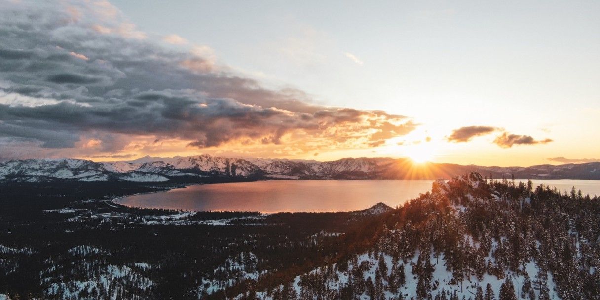 Солнце на зимнем горизонте