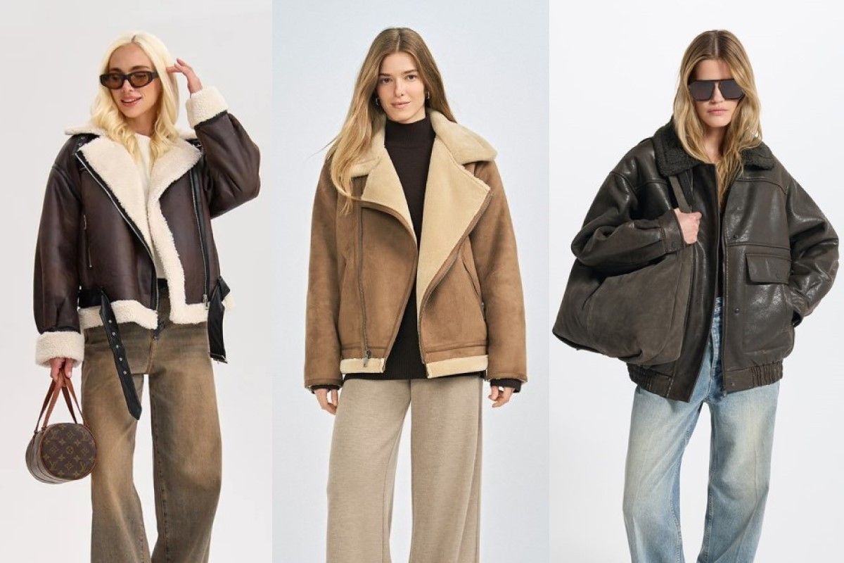 дубленка авиатор 