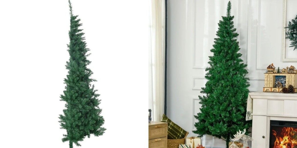 Елки-половинки — новый новогодний тренд для экономии места