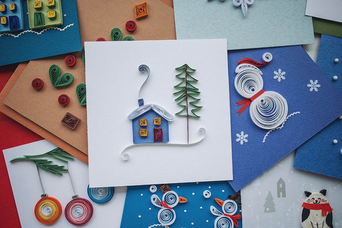 дизайн новогодней открытки