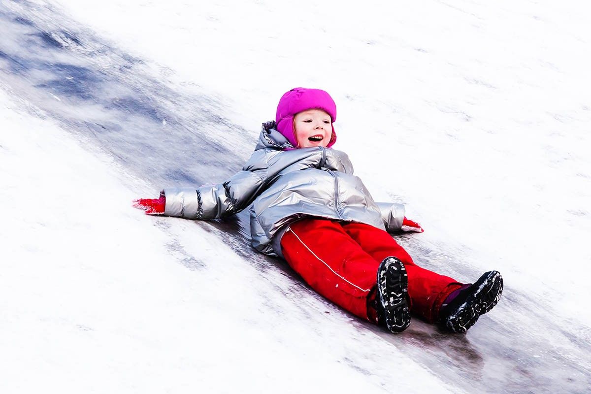 детская снежная горка
