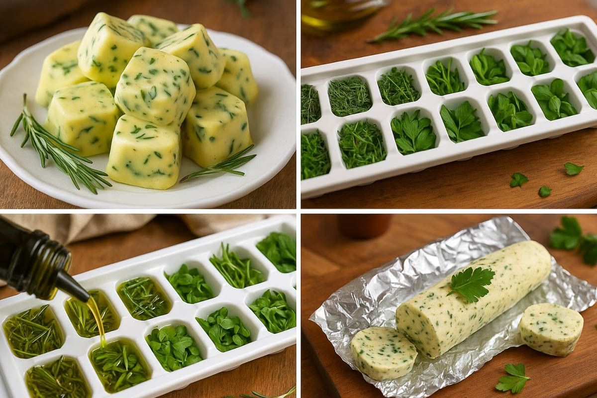 как заморозить свежие травы