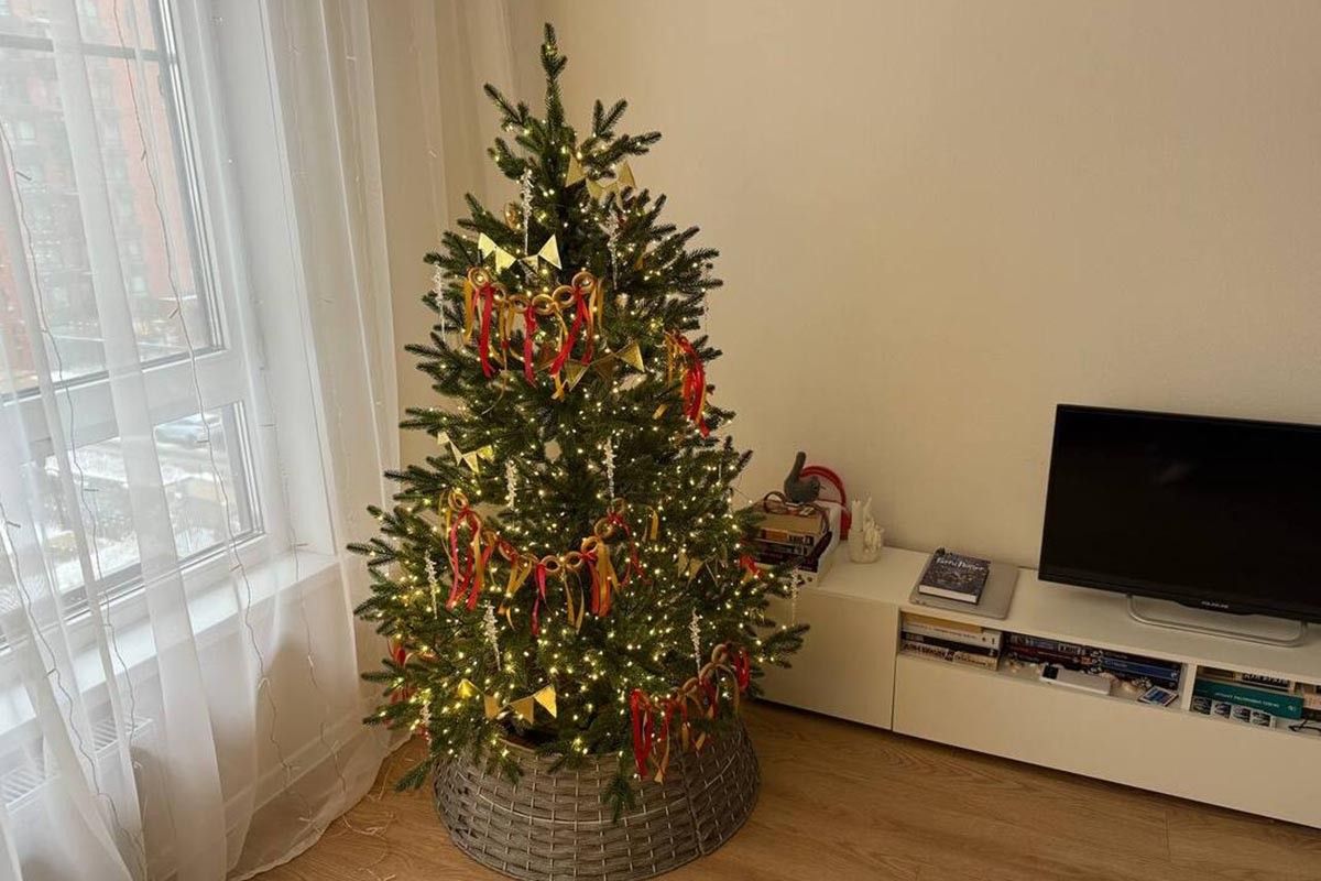 елка в русском стиле