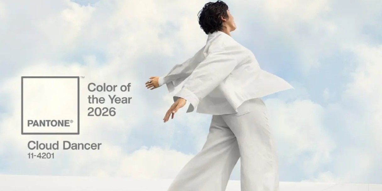 Цвет 2026 года от Pantone — нейтральный белый «Облачный танцор»