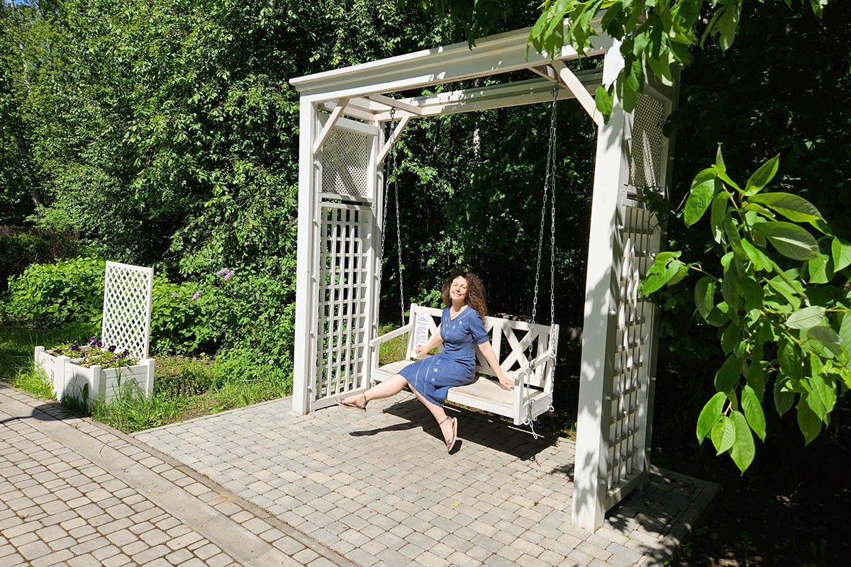 качели садовые своими руками из дерева