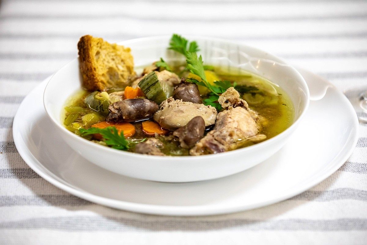 суп из куриных сердечек