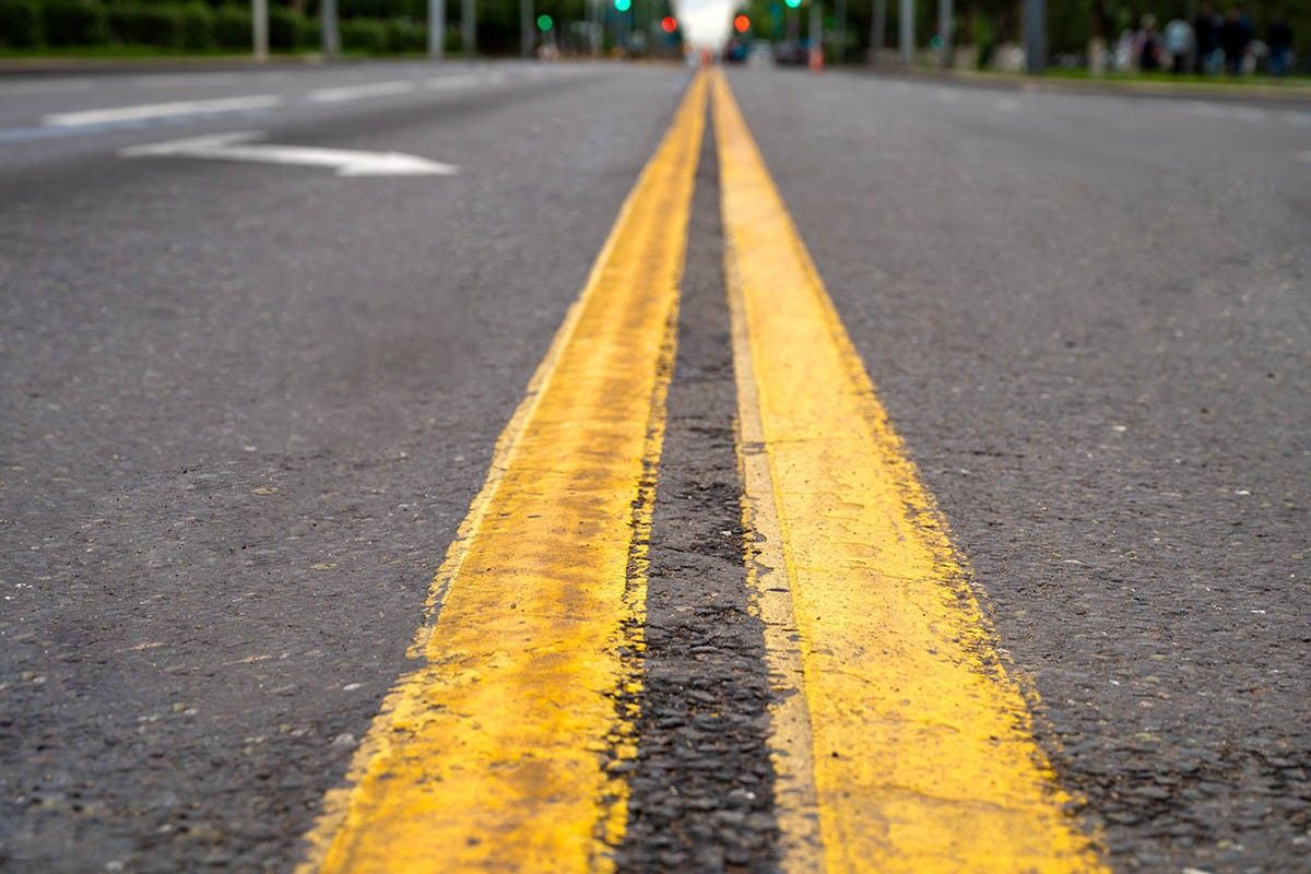 желтая разметка