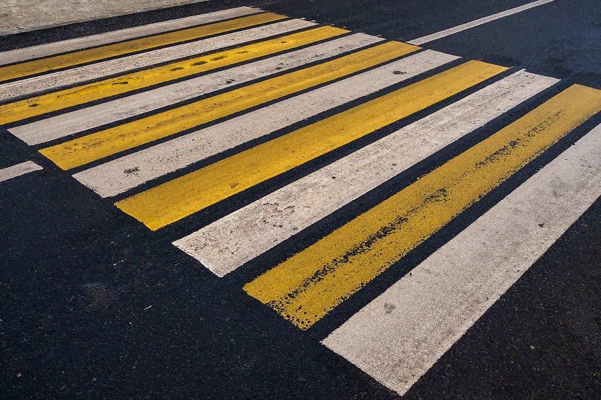 желтая разметка