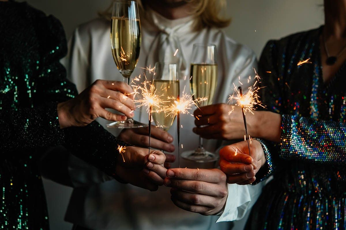 новогодний праздничный стол