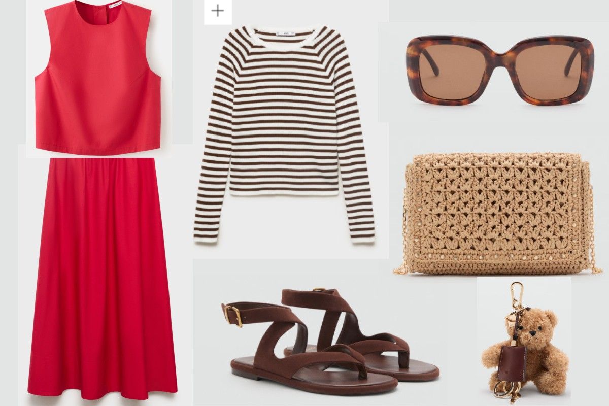 макси-юбки красные