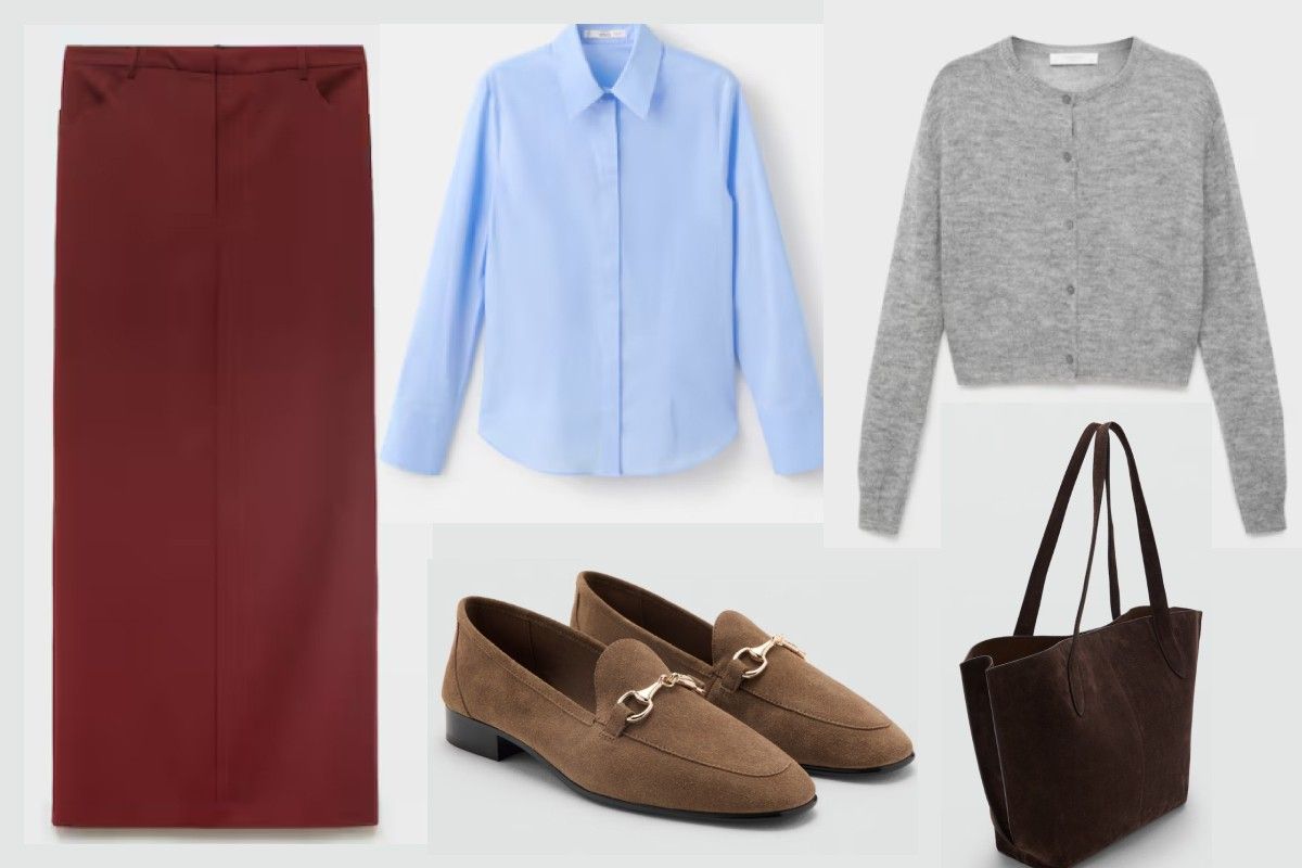 красные макси юбки