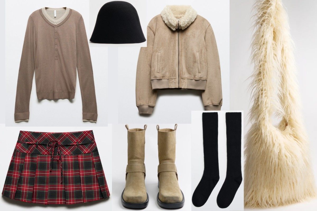 юбка в клетку