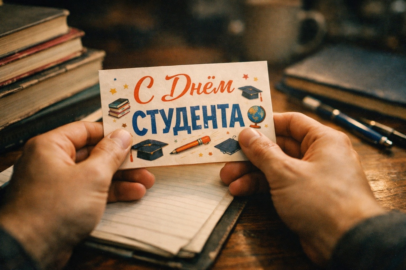 открытка с поздравлением «С Днем студента!»