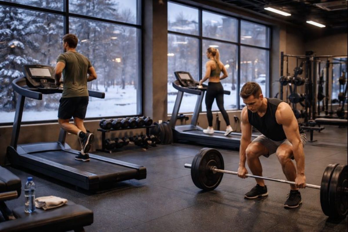 качок и штанга