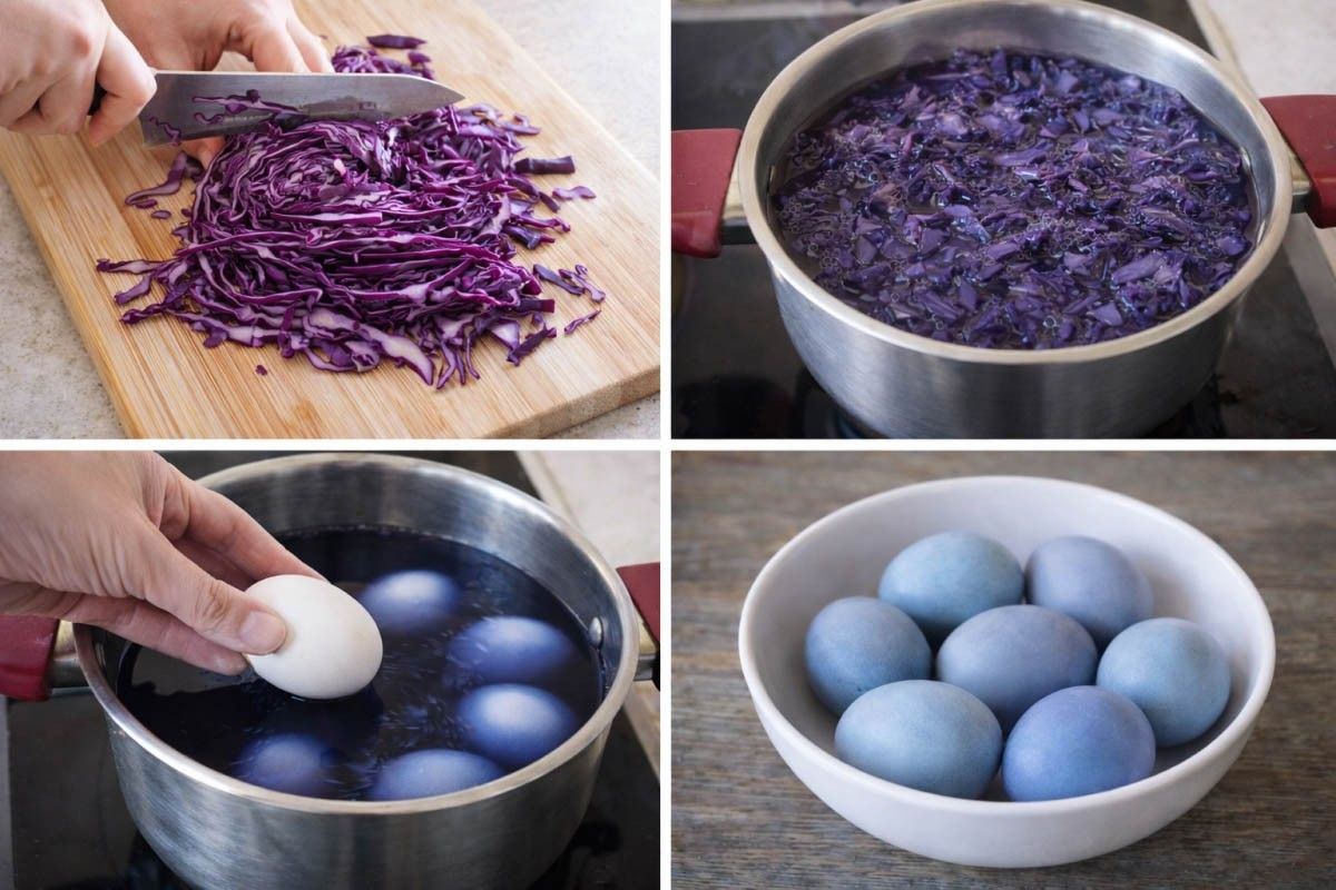 покрасить яйца капуста