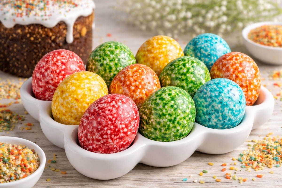 покрасить яйца рис