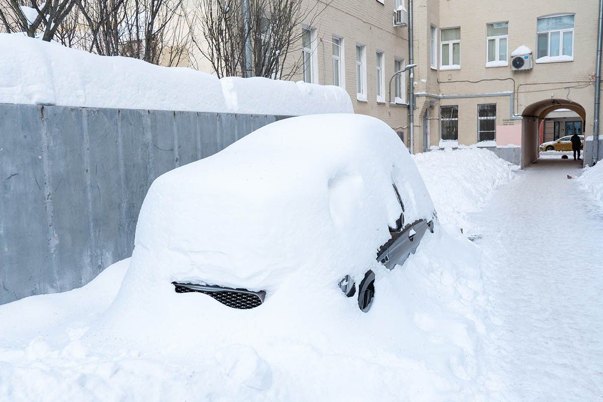 занесенное авто