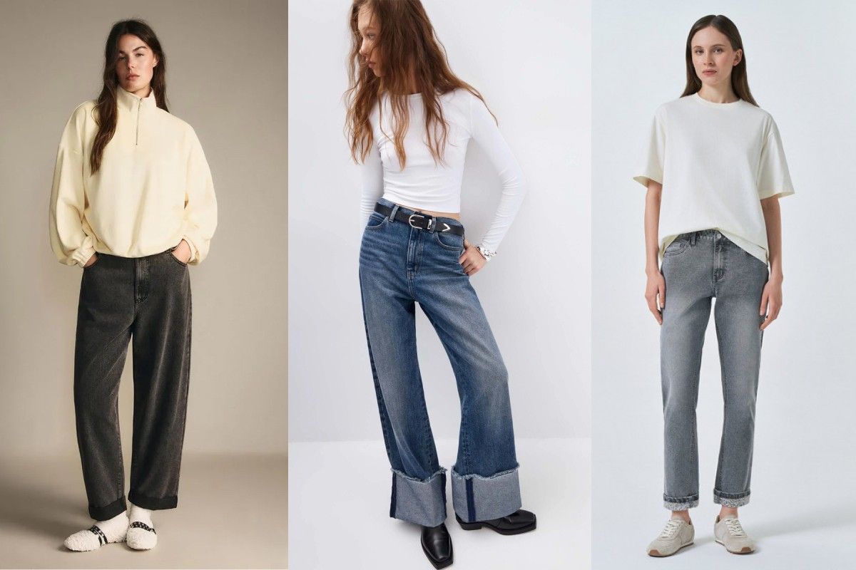 подвернуть джинсы