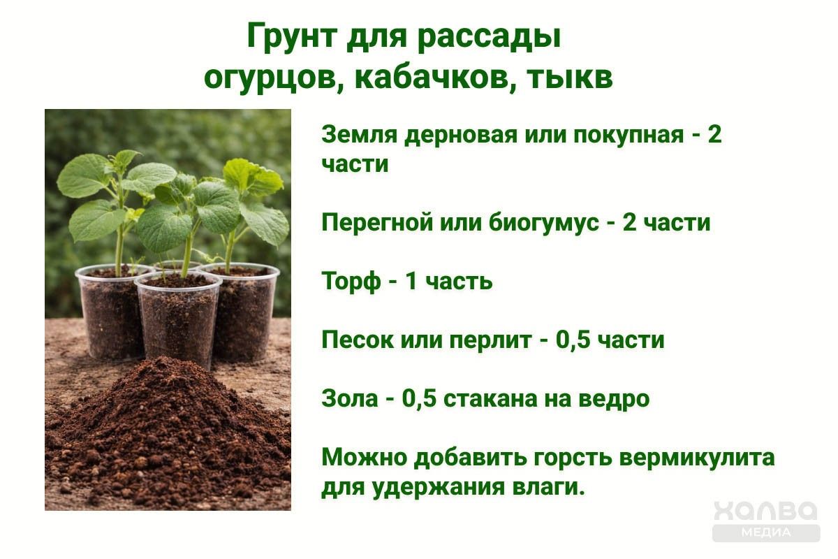 грунт для рассады огурцов