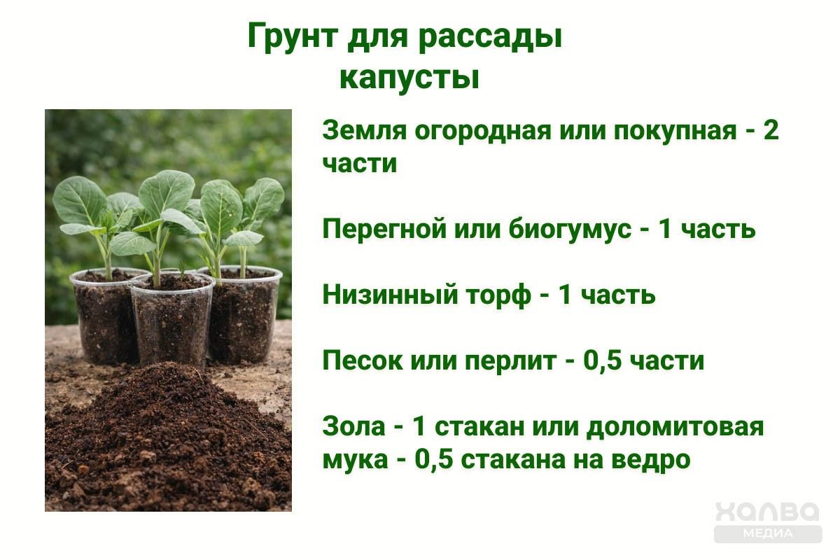 грунт для рассады капусты