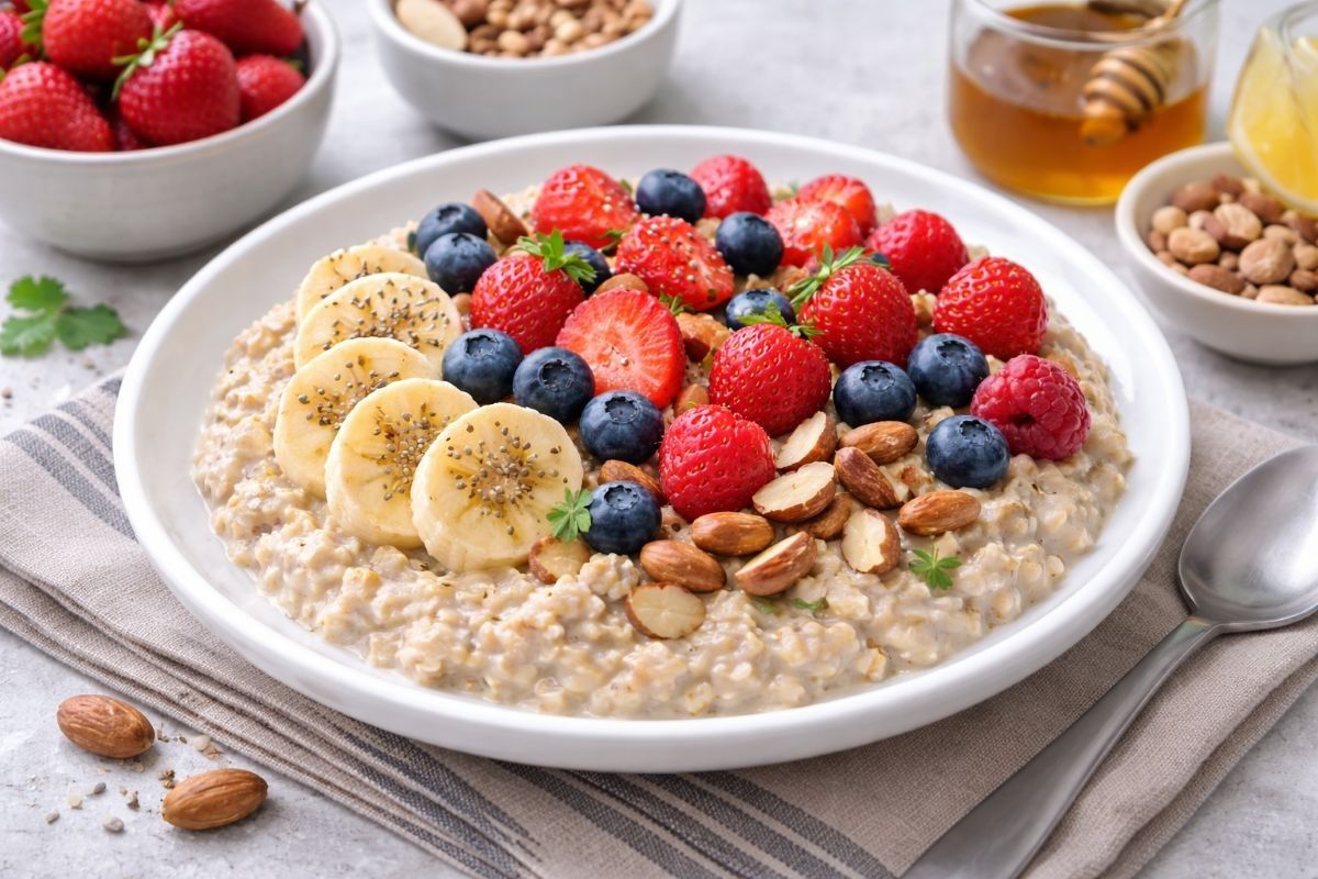 овсянка с фруктами