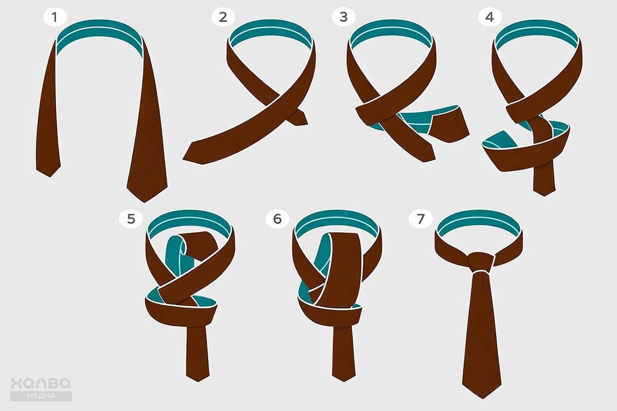 красивый узел галстука