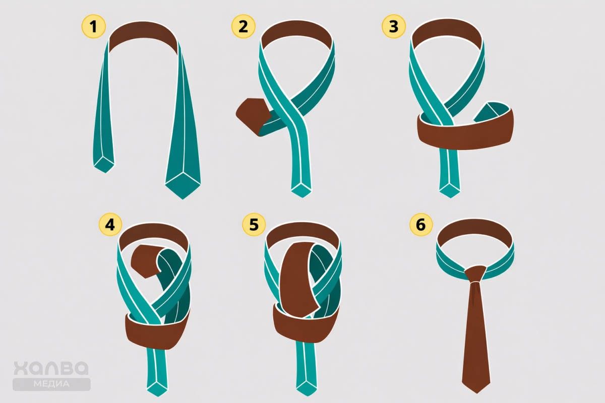 узлы галстуков