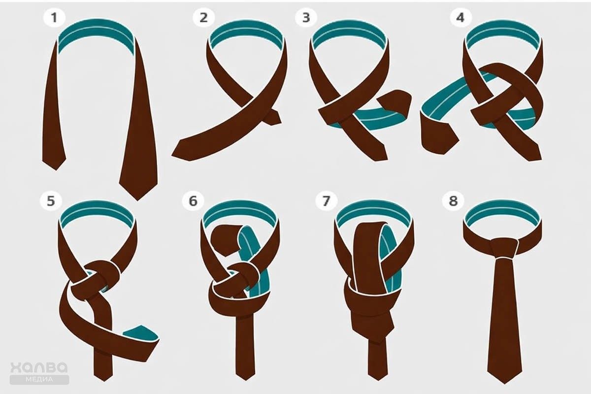 красивый узел галстука