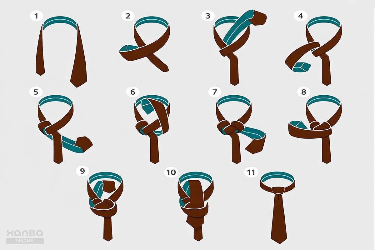 красивый узел галстука