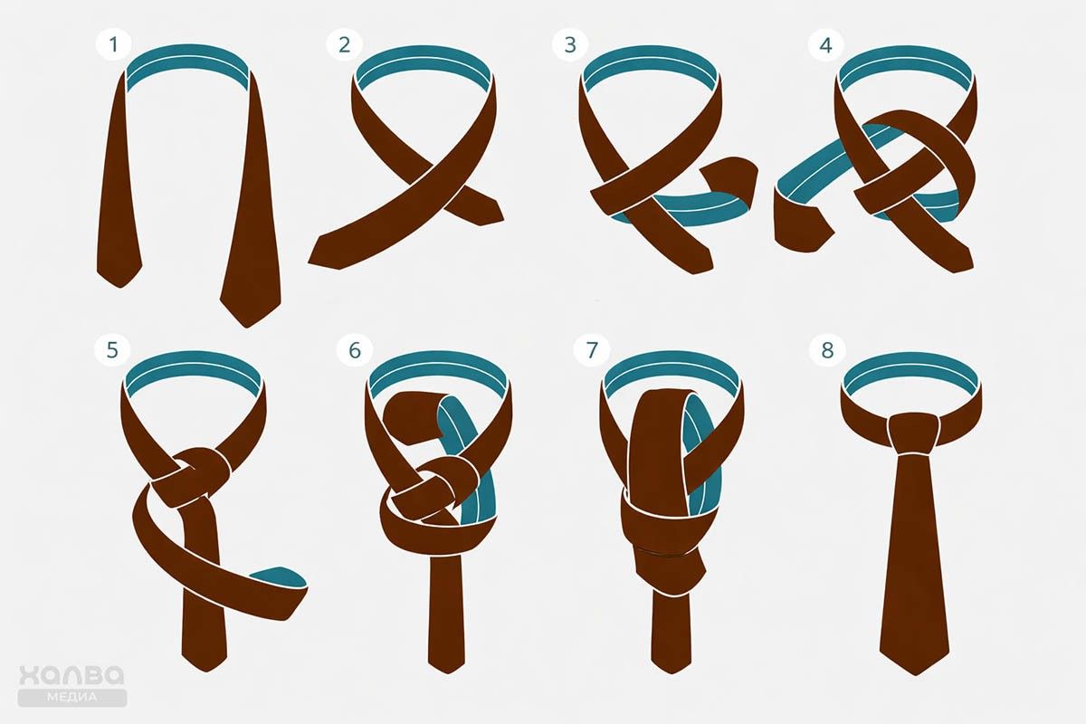 красивый узел галстука