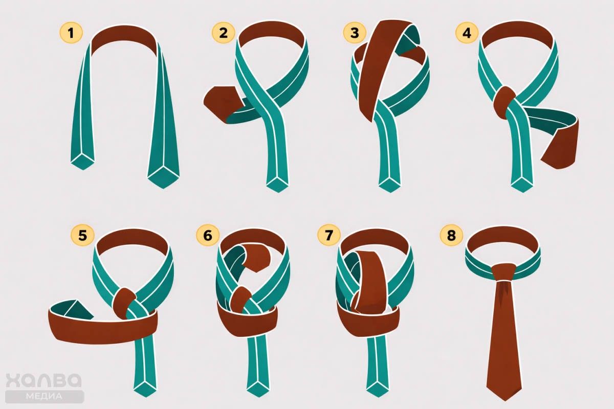 красивый узел галстука
