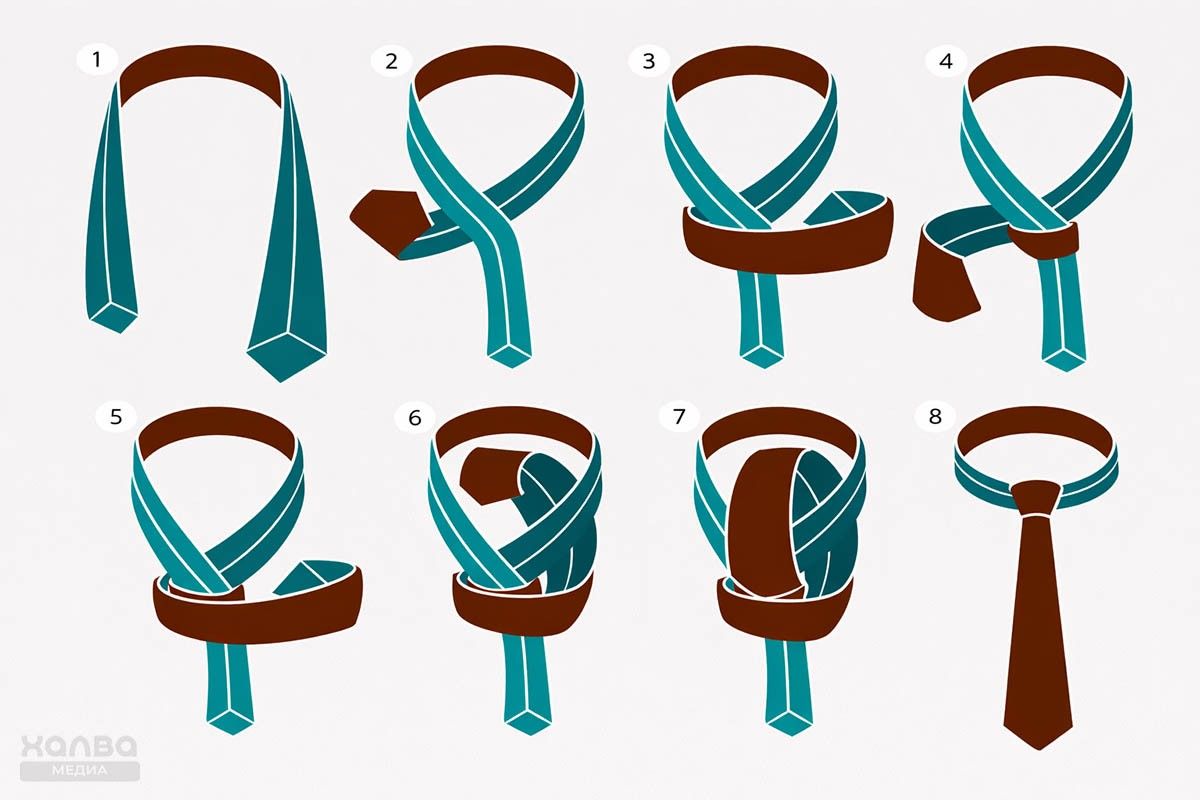 красивый узел галстука