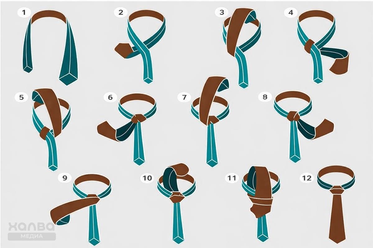 красивый узел галстука