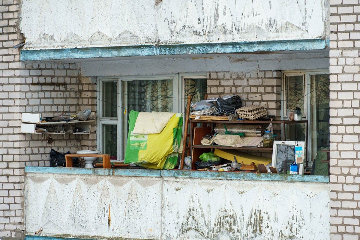 склад на балконе